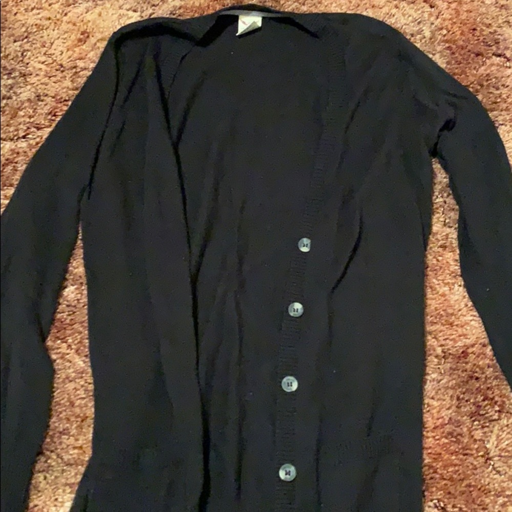 Black cardigan